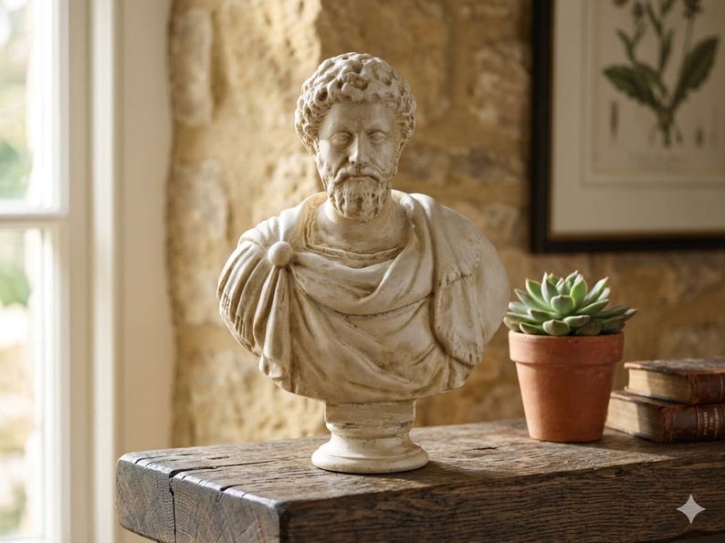 Busto di Marco Aurelio – Imperatore e Filosofo Stoico