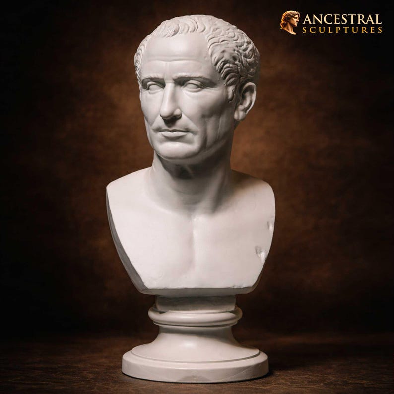 Busto Farnese di Giulio Cesare – Effetto Marmo
