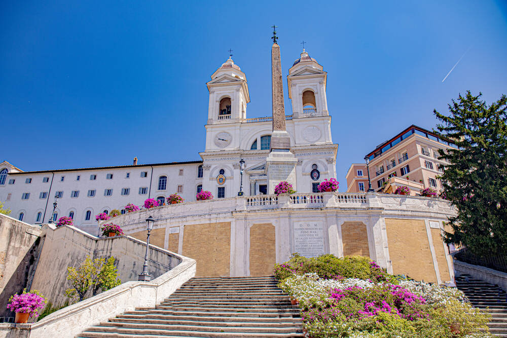 Piazza di Spagna a Roma e San Luigi dei Francesi – fotografia di Roma, MALARD Olivier