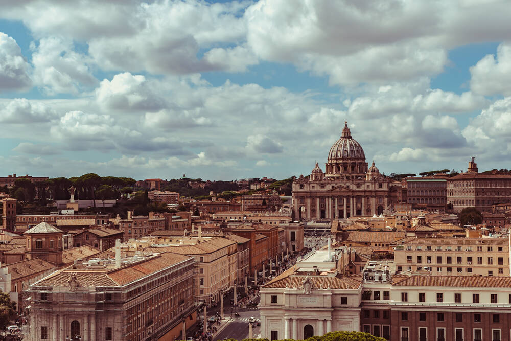 Vaticano dal Castello di Sant'Angelo – fotografia di Roma, Nicolas VINCENT